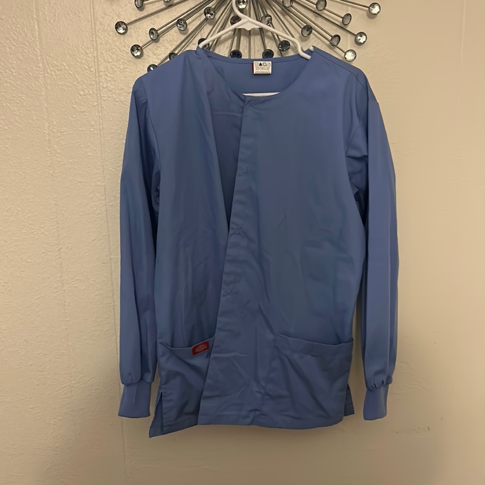 Light blue scrub top